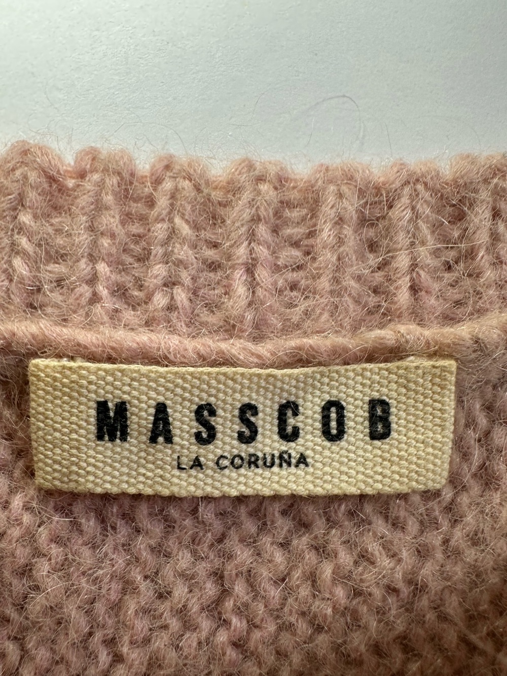 MASSCOB Women’s Pink Baby Alpaca Wool Blend 3/4 Dolman Sleeve Sweater- XS - Picture 2 of 11